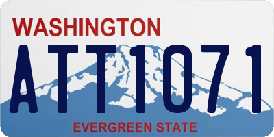 WA license plate ATT1071
