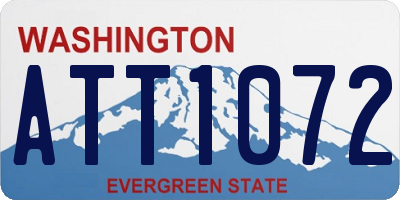WA license plate ATT1072