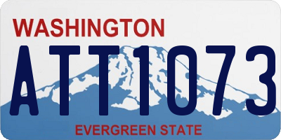 WA license plate ATT1073