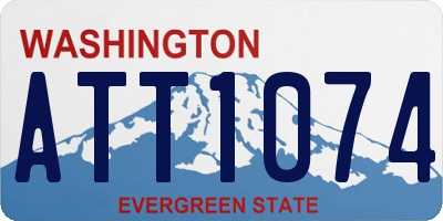 WA license plate ATT1074