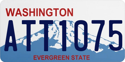 WA license plate ATT1075