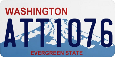 WA license plate ATT1076