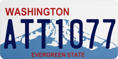 WA license plate ATT1077