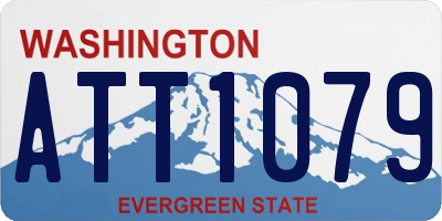 WA license plate ATT1079