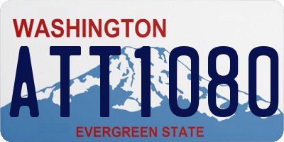 WA license plate ATT1080