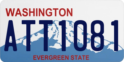 WA license plate ATT1081