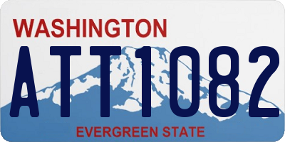 WA license plate ATT1082
