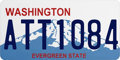WA license plate ATT1084