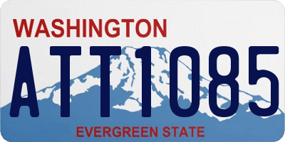 WA license plate ATT1085