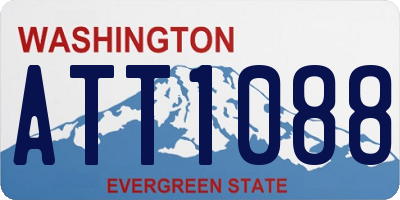 WA license plate ATT1088