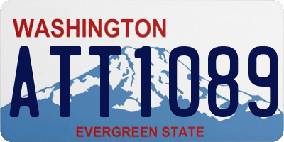 WA license plate ATT1089