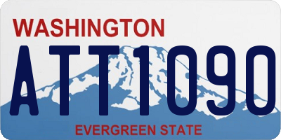 WA license plate ATT1090