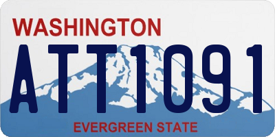 WA license plate ATT1091