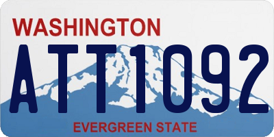 WA license plate ATT1092