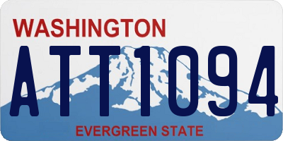 WA license plate ATT1094