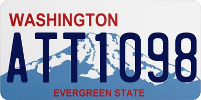 WA license plate ATT1098