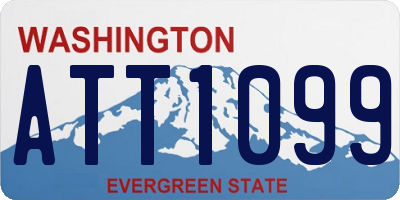 WA license plate ATT1099