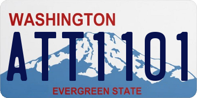WA license plate ATT1101