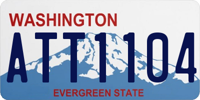WA license plate ATT1104