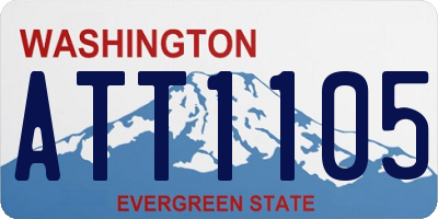 WA license plate ATT1105