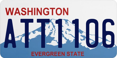 WA license plate ATT1106