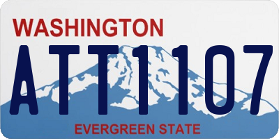 WA license plate ATT1107