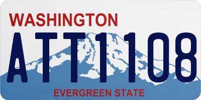 WA license plate ATT1108