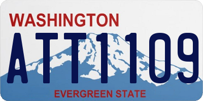 WA license plate ATT1109