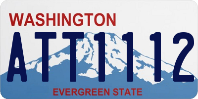 WA license plate ATT1112