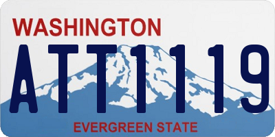 WA license plate ATT1119