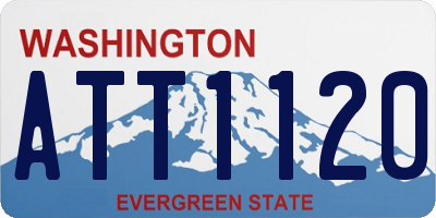 WA license plate ATT1120