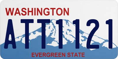 WA license plate ATT1121