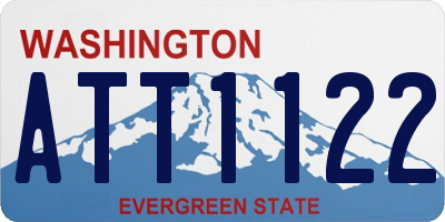 WA license plate ATT1122