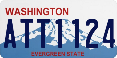 WA license plate ATT1124