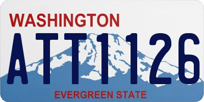 WA license plate ATT1126