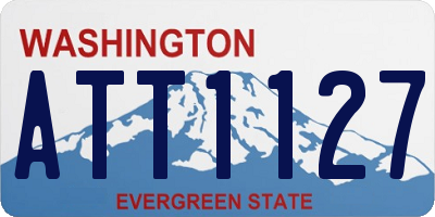 WA license plate ATT1127