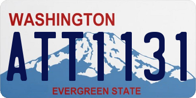 WA license plate ATT1131