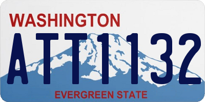 WA license plate ATT1132