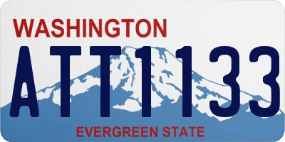 WA license plate ATT1133