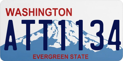 WA license plate ATT1134