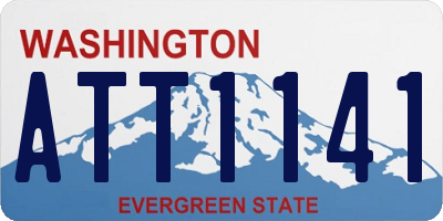 WA license plate ATT1141