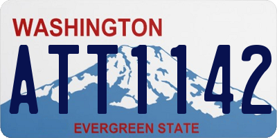 WA license plate ATT1142