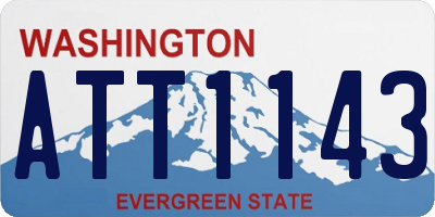WA license plate ATT1143