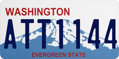 WA license plate ATT1144