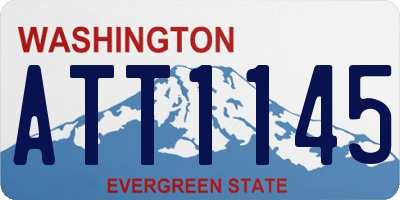 WA license plate ATT1145