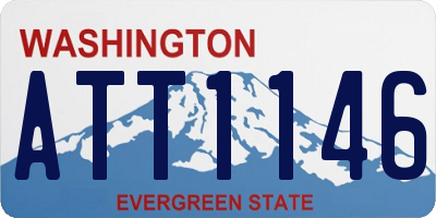 WA license plate ATT1146