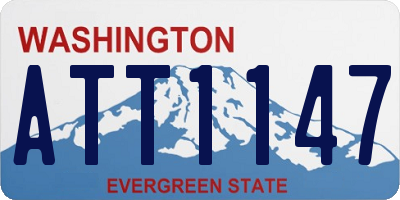 WA license plate ATT1147