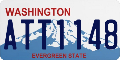 WA license plate ATT1148