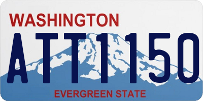 WA license plate ATT1150