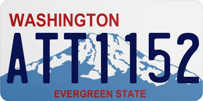 WA license plate ATT1152